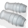 Oxballs Suce-Tétons Lankyz 20 mm Blancs
